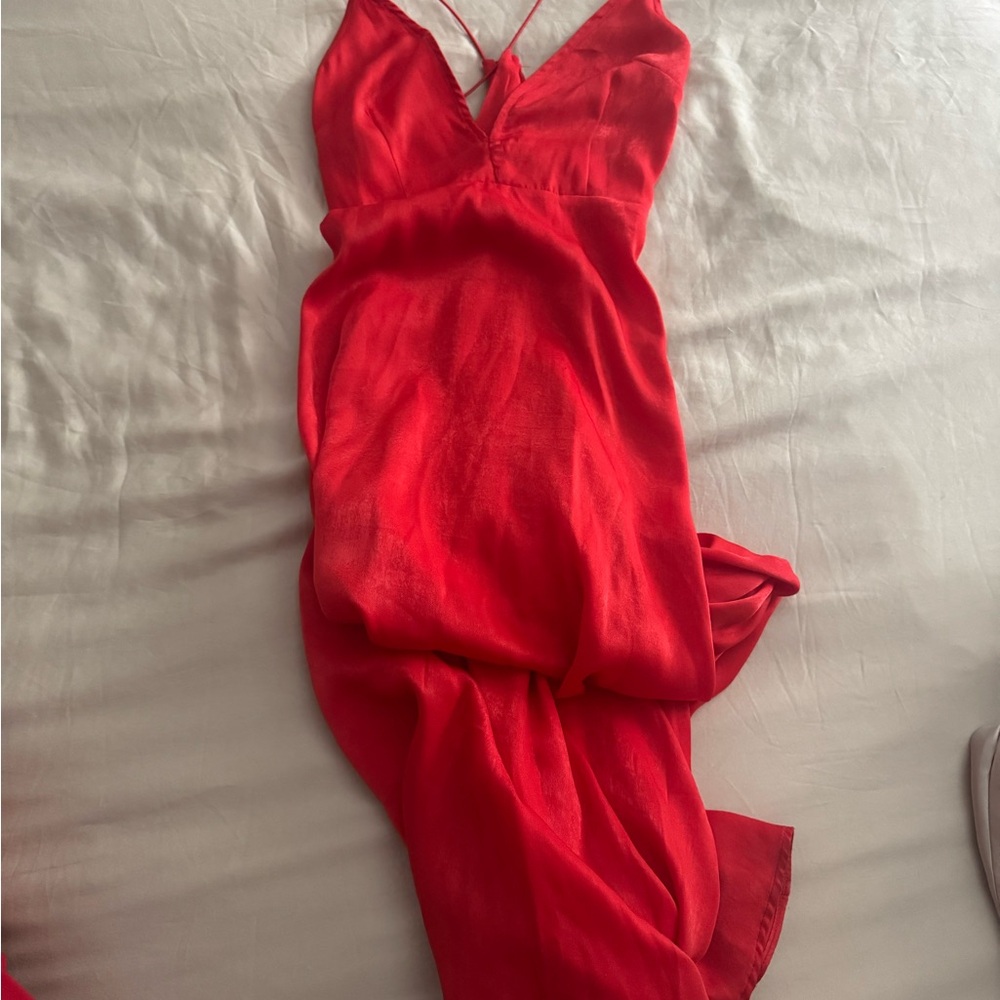 Elegant Red Women's Maxi Dress